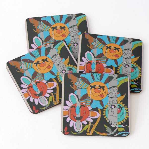Item preview, Retro Flowers designed and sold by luckytiiger.