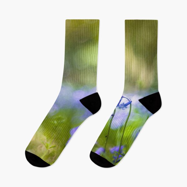 Item preview, Stunning English Bluebells bokeh effect designed and sold by CyaniRose.
