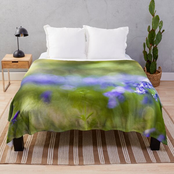 Item preview, Stunning English Bluebells bokeh effect designed and sold by CyaniRose.