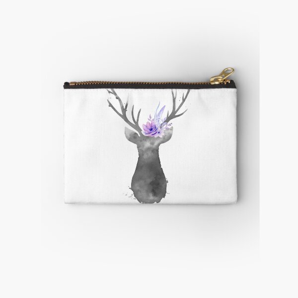 Item preview, Silhouette of a deer with flowers.  designed and sold by artbyasolo.