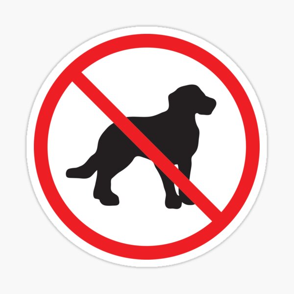 "No Dogs Allowed Signs for Apartment, Hotel, Park, Home, Military Bases