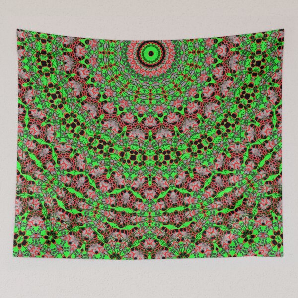 Item preview, Pinks, Reds, and Greens, Lacework-Like Design designed and sold by Geoff Treagus.