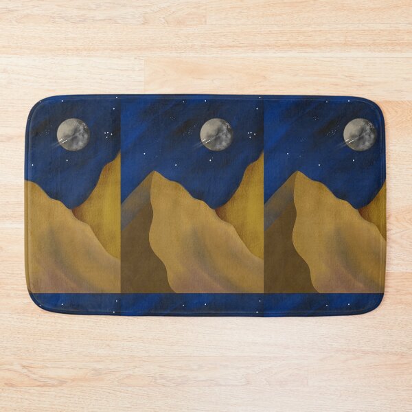 Item preview, Mountain moon Saturn planet solar system Triangle geometric shape  wall art expressionalism minimalist  minimalism art designed and sold by SILVERAPPLE.