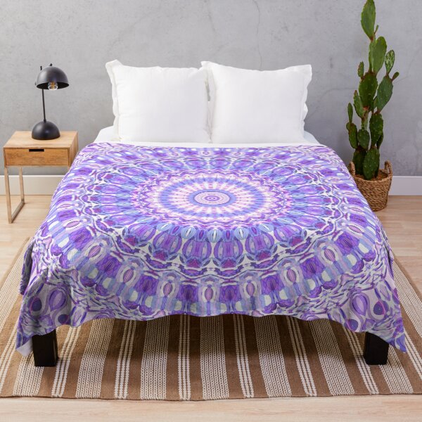 Item preview, Violet Expansion Mandala designed and sold by Kelly Dietrich Mandala & Fractal Art.