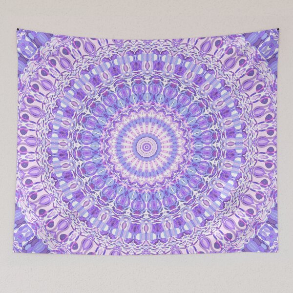 Item preview, Violet Expansion Mandala designed and sold by Kelly Dietrich Mandala & Fractal Art.