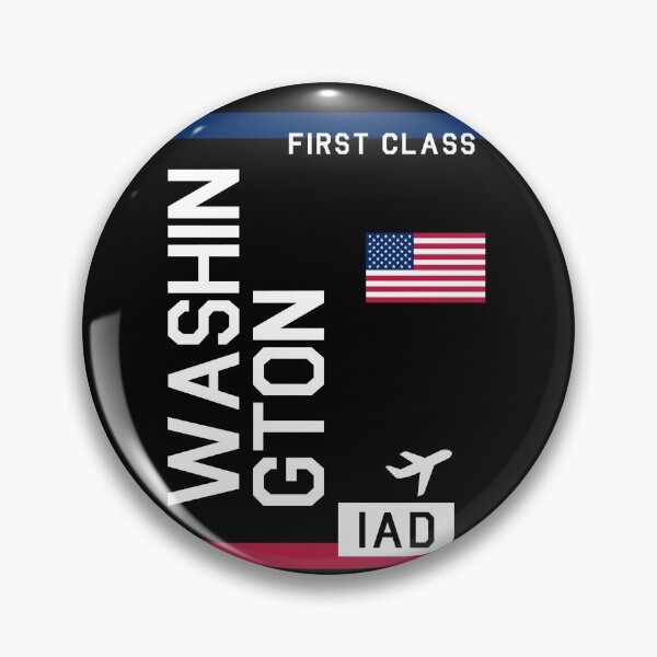 Artikelvorschau, Flugticket Washington in schwarz entworfen und verkauft von swaynowo.
