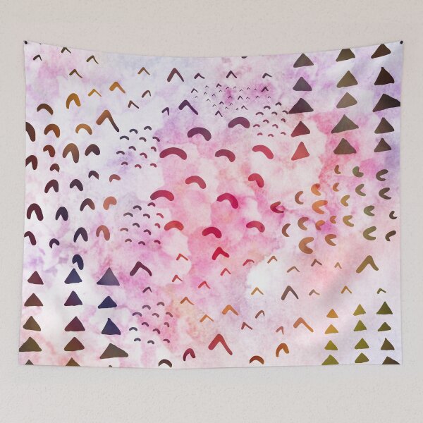 Item preview, Pink Watercolor Abstract Safari Pattern designed and sold by Designs By YL.