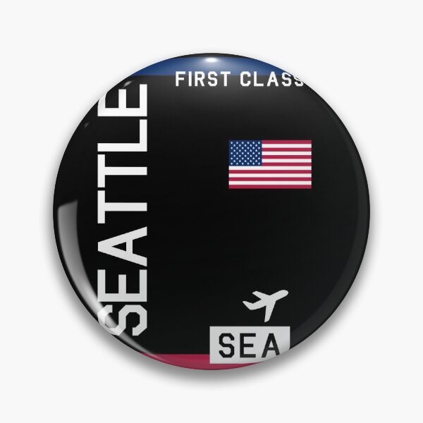 Item preview, Flight Ticket Seattle in black designed and sold by swaynowo.