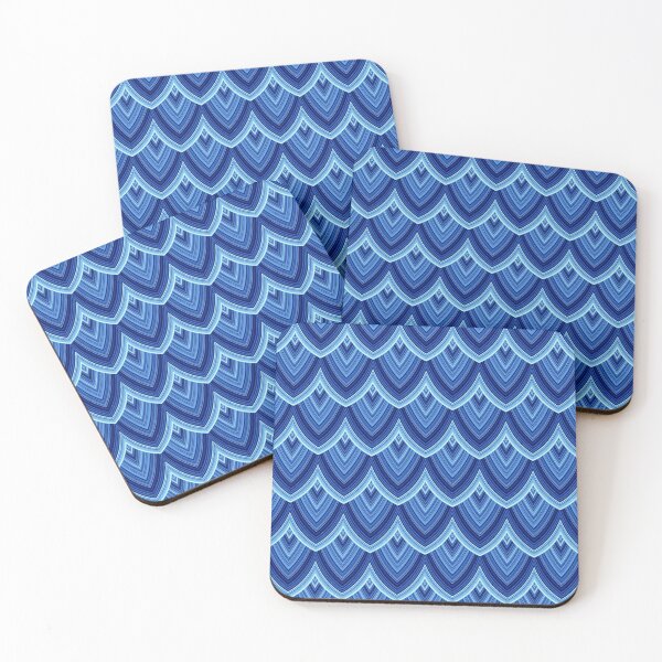 Item preview, Blue Waves or Scales designed and sold by Sybille-Yates.
