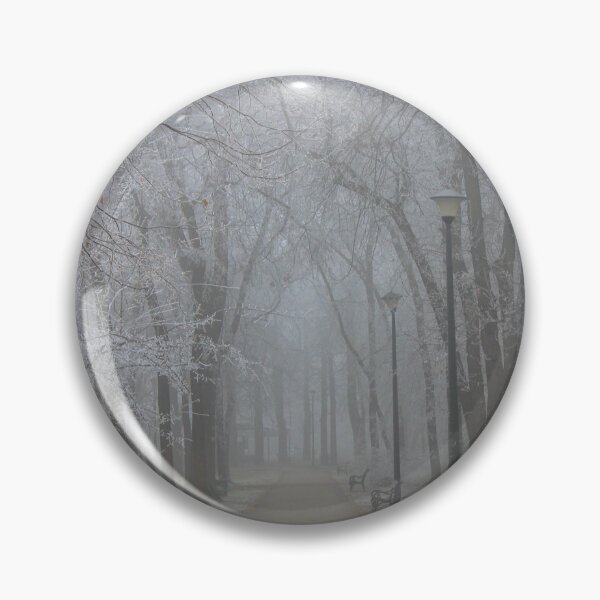 Item preview, Forrest park during foggy day in Subotica, Serbia designed and sold by nikola993.