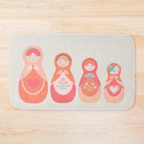 Item preview, Pop Folk Matrioshkas with a cat designed and sold by CarolFreire.