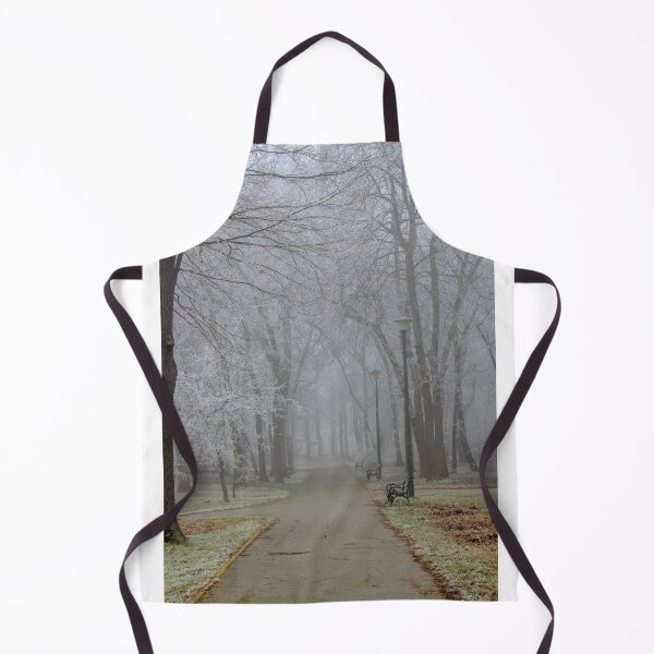 Item preview, Forrest park during foggy day in Subotica, Serbia designed and sold by nikola993.