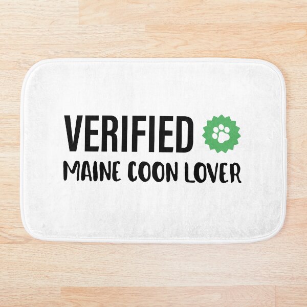 Item preview, Verified | Cat Lover | Maine Coon Cat | White designed and sold by Fluffy-Vectors.