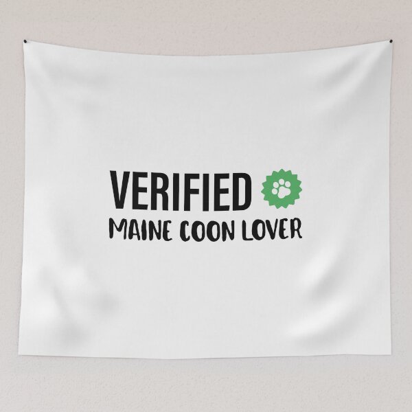 Item preview, Verified | Cat Lover | Maine Coon Cat | White designed and sold by Fluffy-Vectors.