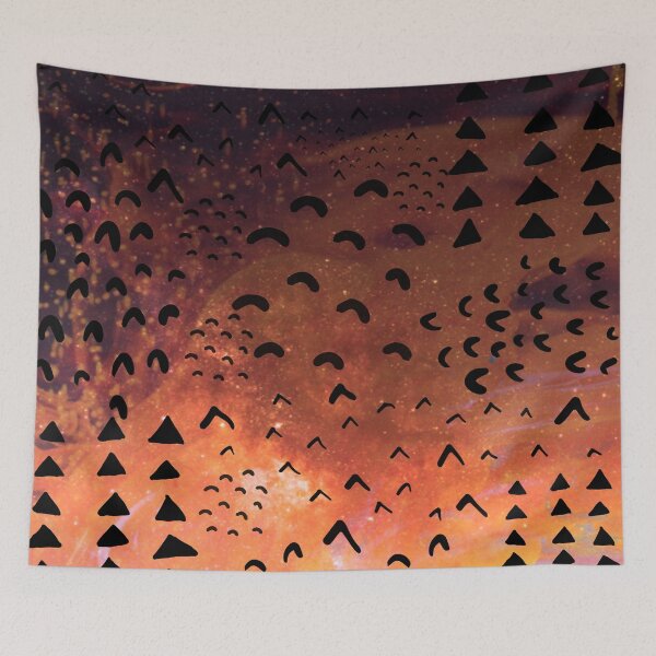 Item preview, Orange Textured Abstract Safari Pattern designed and sold by Designs By YL.