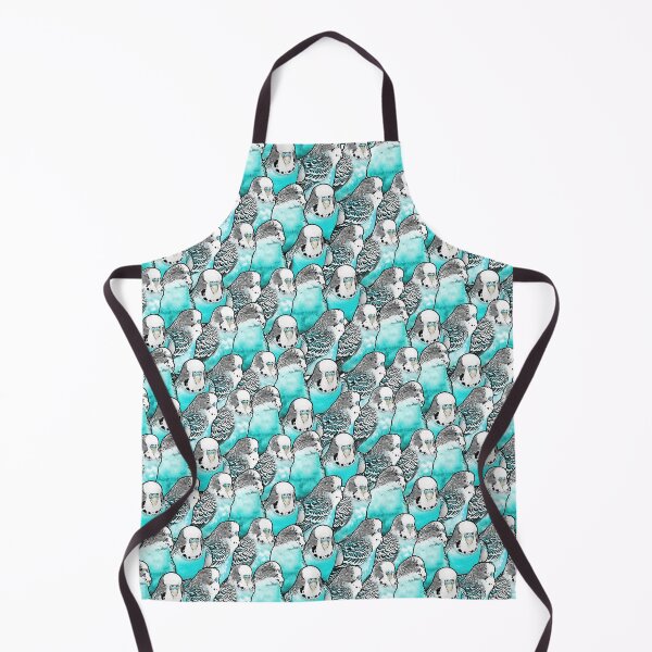 Item preview, Budgie Cyan Blue Pattern designed and sold by Alienphysique.