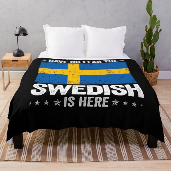 Item preview, Have No Fear The Swedish Is Here Sweden Flag Design designed and sold by JJDzignsShop.