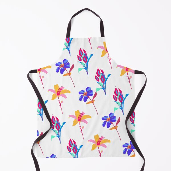 Item preview, Botanical Neon Flowers Pattern designed and sold by kindtoearth.