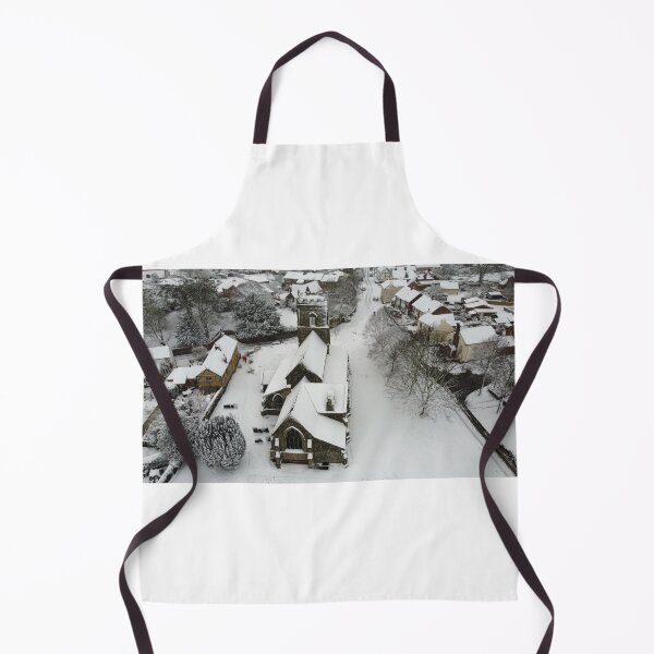 Item preview, aeriel shot winter snowy church scene designed and sold by andy colegate.