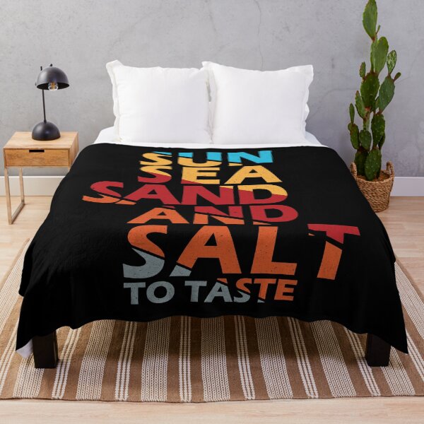 Item preview, Sun Sea Sand And Salt To Taste - Funny Summer Beach Vintage Design designed and sold by DrawingBoard.