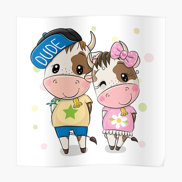 "cute cartoon " Poster for Sale by Bixi161616 Redbubble