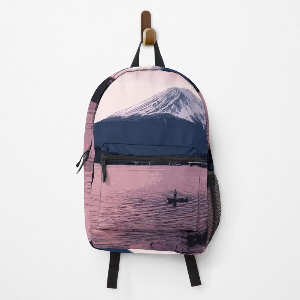 Item preview, Mount Fuji Vaporwave Lake Ashinoko Sunset | Japanese Landscape designed and sold by Oni Kanzen.