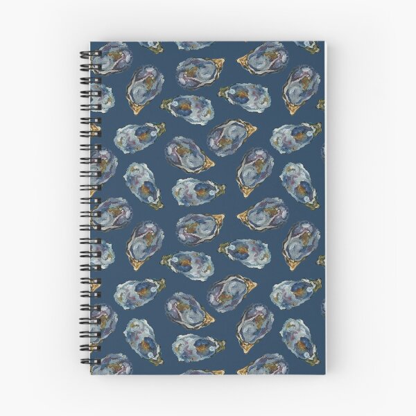 Item preview, Oysters on the half shell- blue background  designed and sold by cityette.