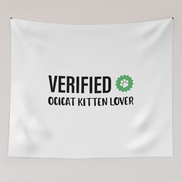 Item preview, Verified | Cat Lover | Ocicat Cat | White designed and sold by Fluffy-Vectors.