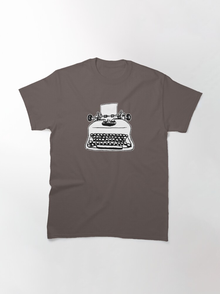 Vista alternativa de Camiseta clásica Máquina de escribir vieja