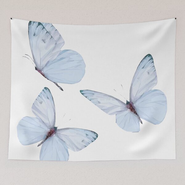 Item preview, Trio Soft Butterflies (Blue) designed and sold by Jelly Bear.
