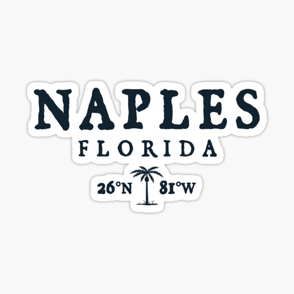Item preview, Naples Florida Palm Tree Surf Beach Gift designed and sold by Capybara Clothing.