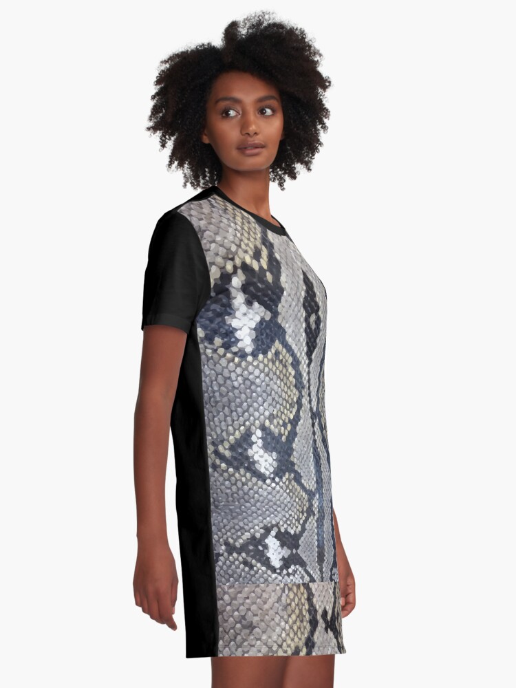 snakeskin t shirt dress