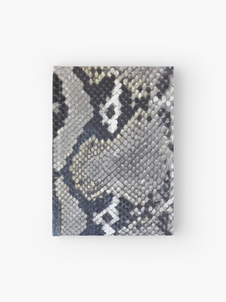 Hardcover Gray Snakeskin Blank Book 