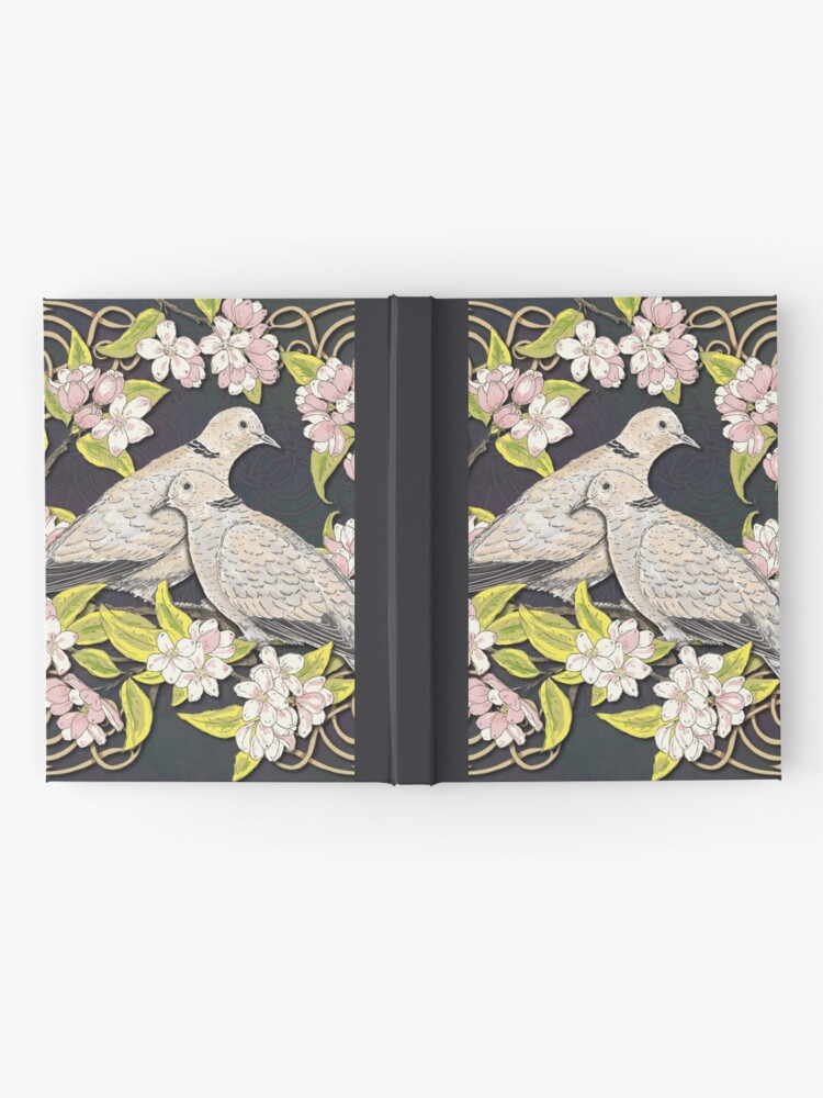 Alternate view of Celtic Collared Doves in Blossom Hardcover Journal