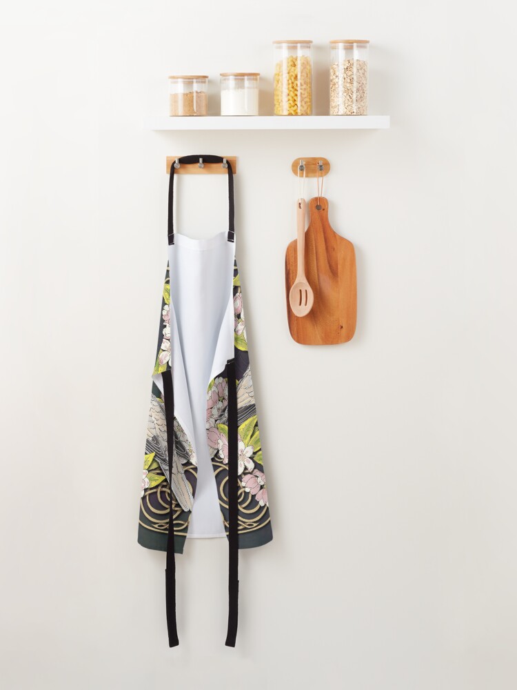 Alternate view of Celtic Collared Doves in Blossom Apron