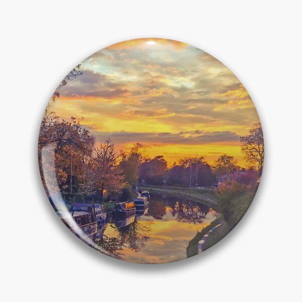 Item preview, Grappenhall Village, Bridgewater Canal sunset designed and sold by Local gifts from HotpixUK .