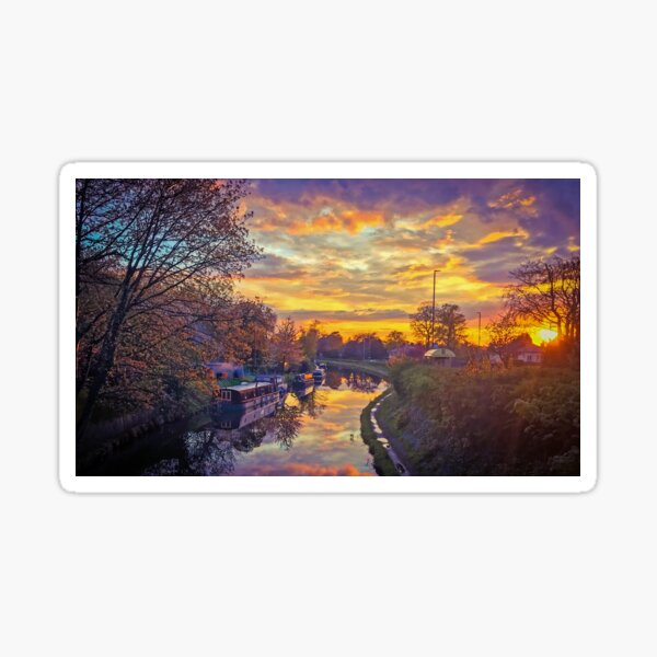 Grappenhall Village Bridgewater Canal sunset