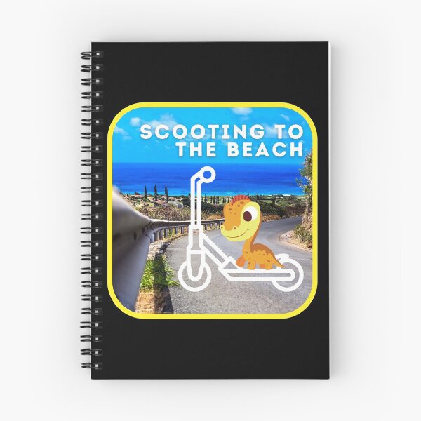 Item preview, Scooting to the beach designed and sold by SkateGalaxy.