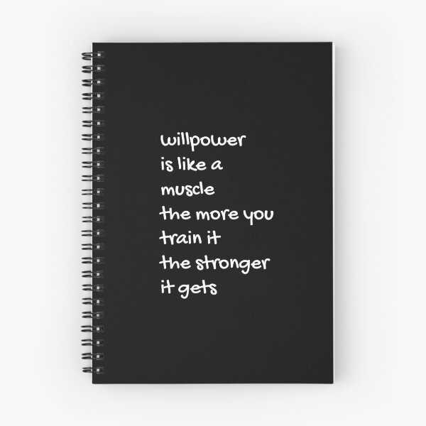 Item preview, Willpower is like a muscle, the more you train it, the stronger it gets designed and sold by cyhdesign.
