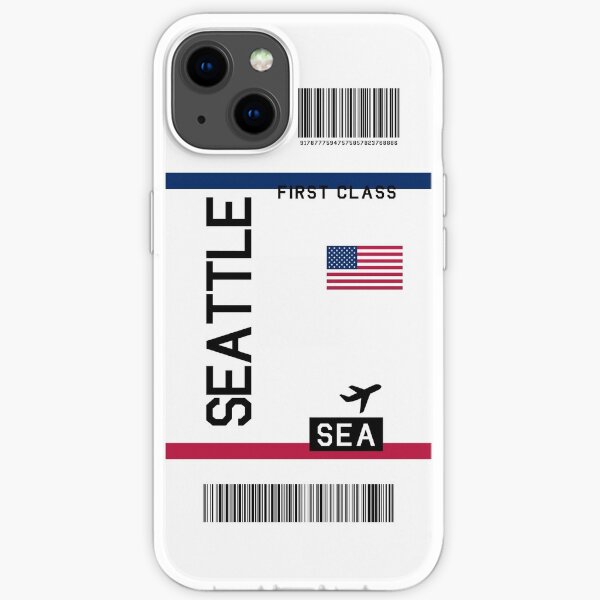 Flugticket Seattle iPhone Flexible Hülle