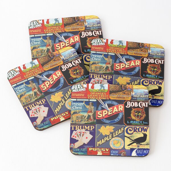 Item preview, Vintage fruit growers label collage designed and sold by fil00.