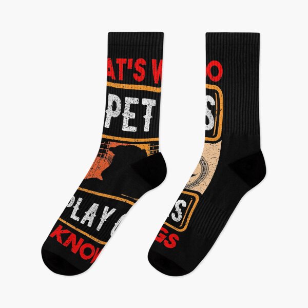 Item preview, That Is What I Do I Pet Dogs I Play Guitars And Know Things Guitar Dog Breed Paws Band String Pluck Strum designed and sold by shirti.