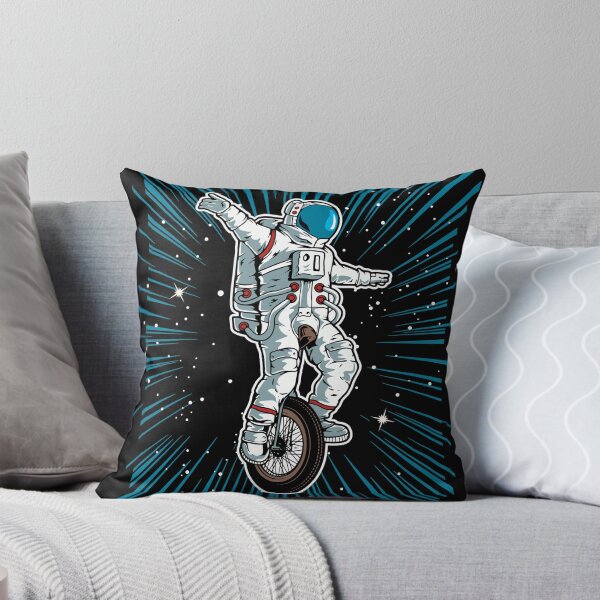 Aperçu de l'œuvre Astronaute sur un monocycle créée et vendue par nellylebrun.