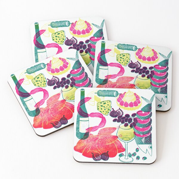 Item preview, White wine plate designed and sold by Barim-illust.