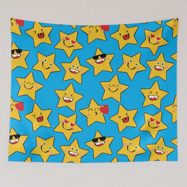 Item preview, Cute Starfish Pattern in Ocean Blue designed and sold by iscaStudioArt.