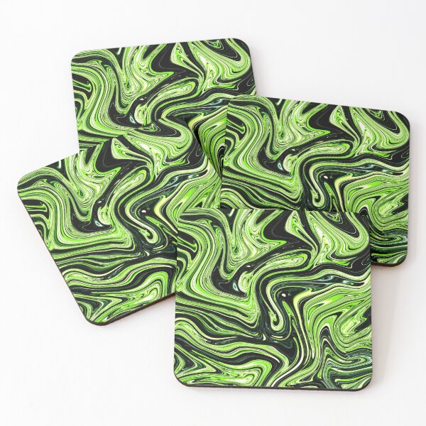 Item preview, Neon Green Abstract Marble designed and sold by Flydea.