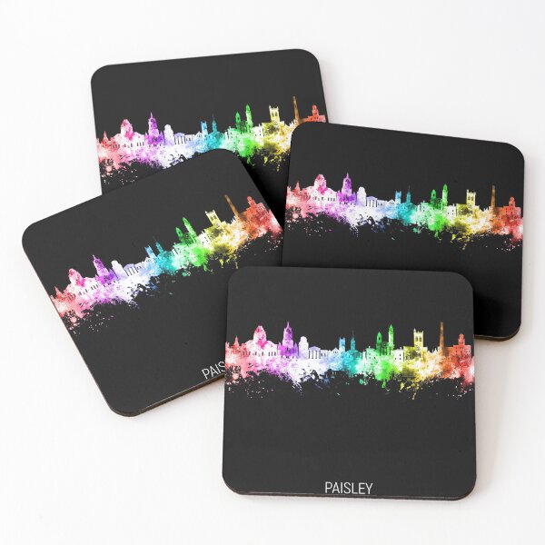 Aperçu de l'œuvre Paisley Scotland Skyline créée et vendue par ArtPrints.