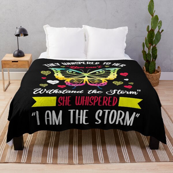 Artikelvorschau, Sie flüsterten Sie können nicht verstehen, The Storm I Am The Storm Motivation Schmetterling Art Inspiration Motivieren entworfen und verkauft von shirti.