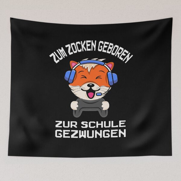 Artikelvorschau, Zocker Zum Zocken geboren zur Schule gezwungen entworfen und verkauft von besTmanuFacture.