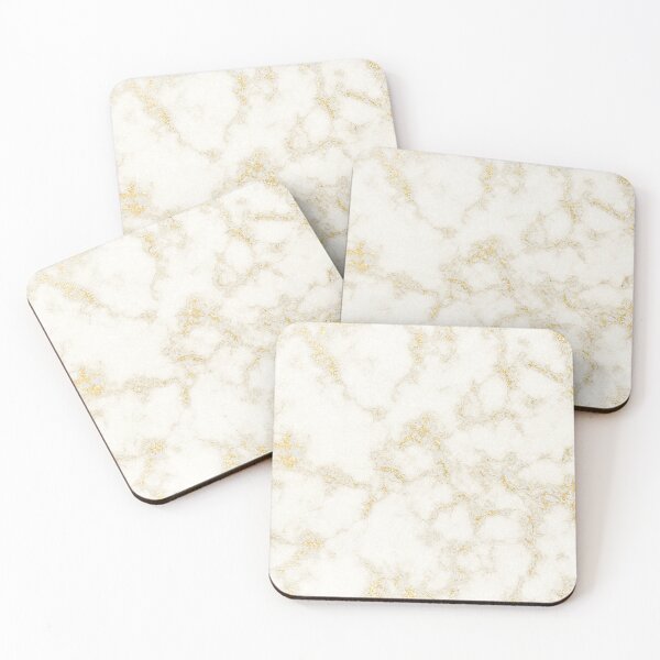 Item preview, White and Gold Marble, gold glitter effect, simple, earthy, and pretty marble designed and sold by Orianah.